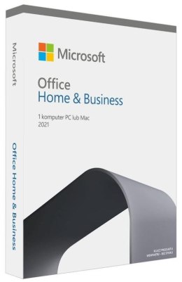 Microsoft Oprogramowanie Microsoft Office Home and Business 2021 English P8 EuroZone 1 License Medialess