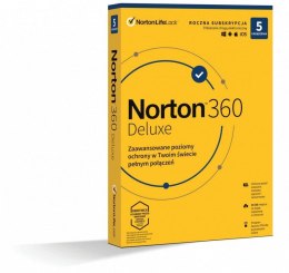 NORTONLIFELOCK Oprogramowanie NORTON 360 Deluxe 50GB PL 1 użytkownik, 5 urządzeń, 1 rok