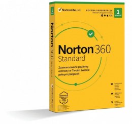 NORTONLIFELOCK Oprogramowanie NORTON 360 STANDARD 10GB PL 1 użytkownik, 1 urządzenie, 1 rok