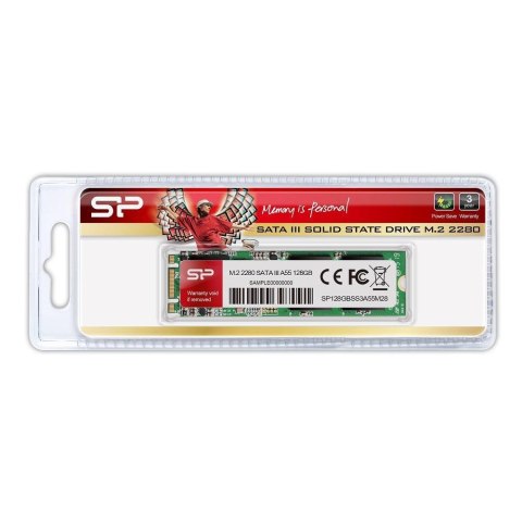 SILICON POWER Dysk SSD Silicon Power A55 128GB M.2 2280 SATA3 (560/530 MB/s)