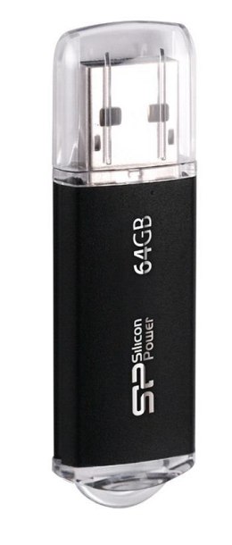 SILICON POWER Pendrive Silicon Power Ultima II M01 64GB USB 2.0 kolor czarny ALU