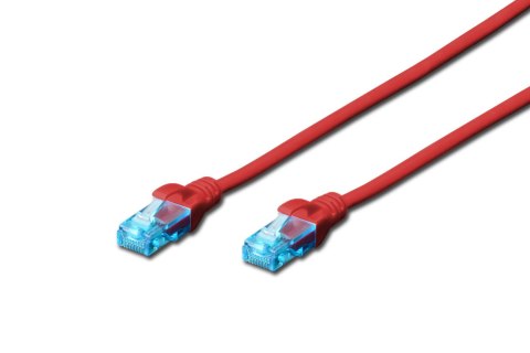 Digitus Patchcord DIGITUS UTP kat. 5e 2m PVC czerwony