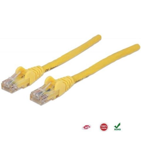 Intellinet PatchCord 100% miedź Intellinet Cat.6 UTP, 1m, żółty