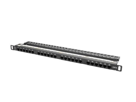 LANBERG Patch panel Lanberg PPU6-0024-B 24 port 0.5U kat.6 czarny