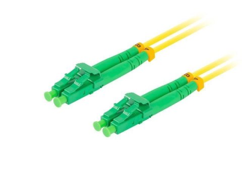 LANBERG Patchcord światłowodowy Lanberg SM LC/APC-LC/APC DUPLEX 3.0mm LSZH G657A1 2m żółty