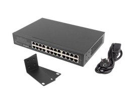 LANBERG Switch niezarządzalny Lanberg 24x 1Gb Gigabit Ethernet Rack 19