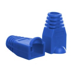 NETRACK Osłonka na wtyk RJ45 8p niebieska (100 szt) Netrack