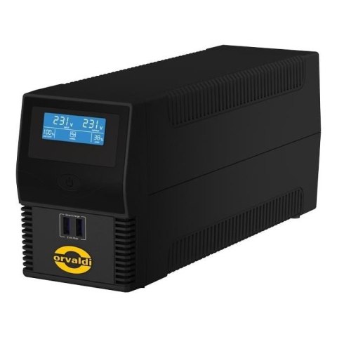 ORVALDI Zasilacz awaryjny UPS ORVALDI i850 LCD USB (4XIEC) line-interactive