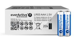 Everactive Baterie alkaliczne AAA/LR03 everActive Blue Alkaline 40 sztuk, edycja limitowana