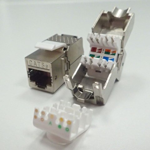 NETRACK Moduł keystone Jack RJ45 kat. 5e FTP, beznarzędziowy Netrack