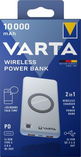 VARTA BATERIE Powerbank Varta WIRELESS 10000 mAh