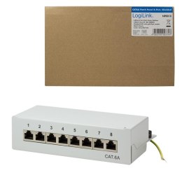 LogiLink Patch panel stacjonarny LogiLink NP0018 8x RJ45 kat.6A ekranowany