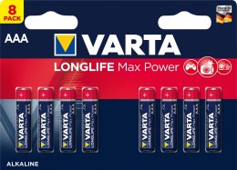 VARTA BATERIE Baterie VARTA LONGLIFE MAX POWER AAA 1.5V 8 szt
