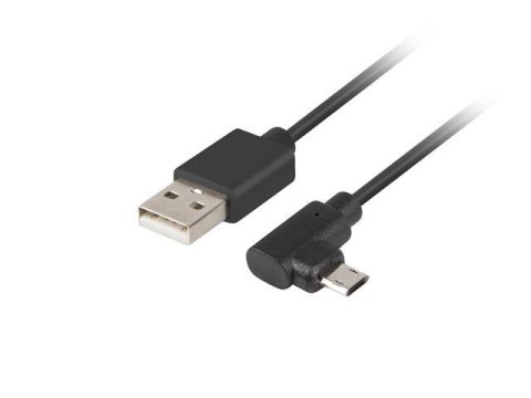 LANBERG Kabel USB 2.0 Lanberg micro BM-AM 1,8m kątowy lewo/prawo Easy-USB czarny