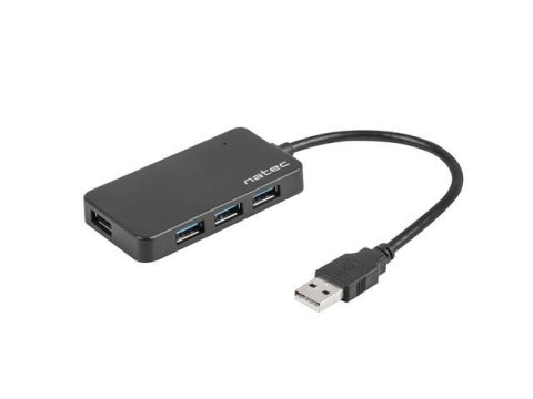 Natec Hub USB Natec Moth 4xUSB 3.0 czarny