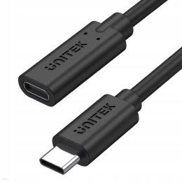UNITEK Kabel USB-C Unitek C14086BK-1M Przedłużacz, 10Gbps, 4K, PD 100W, M/F, 1m