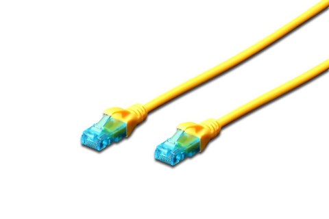 Digitus Patchcord DIGITUS UTP kat. 5e 10m PVC żółty