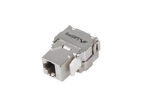 LANBERG Moduł Keystone Lanberg gniazdo RJ45 -> LSA beznarzędziowy FTP kat.5e 180° do puszki montażowej