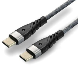 Everactive Kabel USB - Lightning / iPhone everActive CBB-1IG 1m do 2,4A z obsługą szybkiego ładowania przewód pleciony szary