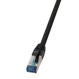 LogiLink Patchcord LogiLink CQ6035S Cat.6A S/FTP PUR 1,00m czarny