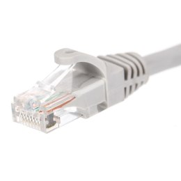 NETRACK Patchcord RJ45, Netrack osłonka zalewana, kat. 6 UTP, 0,25m szary