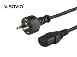 SAVIO Kabel zasilający Savio CL-138 Schuko (M) - IEC C13 1,8m