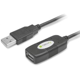Techly Kabel/Przedłużacz Techly USB 2.0 A-A M/F aktywny 10m czarny