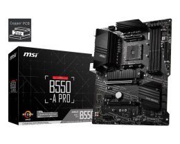 MSI Płyta MSI B550-A PRO /AMD B550/DDR4/SATA3/M.2/USB3.1/PCIe4.0/AM4/ATX