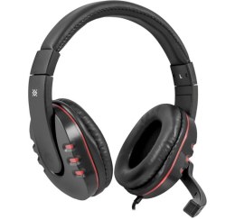 Defender Słuchawki z mikrofonem Defender WARHEAD G-160 Gaming czarno-czerwone + GRA