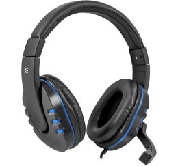 Defender Słuchawki z mikrofonem Defender WARHEAD G-160 Gaming czarno-niebieskie + GRA
