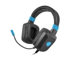 Fury Słuchawki z mikrofonem Fury Raptor Gaming podświetlenie RGB czarno-niebieskie