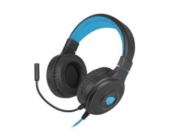 Fury Słuchawki z mikrofonem Fury Warhawk podświetlenie RGB Gaming czarno-niebieskie