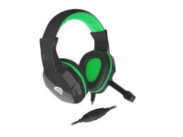 Genesis Słuchawki z mikrofonem Genesis Argon 100 Gaming czarno-zielone