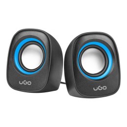UGO Głośniki UGO Tamu S100 2.0 2x 3W USB, Mini Jack niebieskie