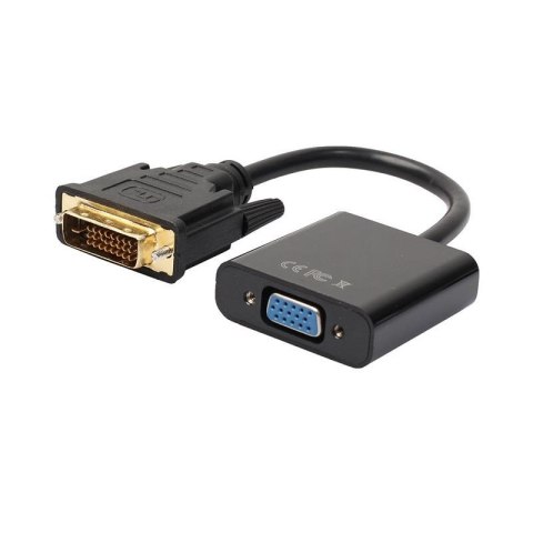 AKYGA Kabel adapter Akyga AK-AD-50 VGA F - DVI 20+1 pin M 0,15m czarny