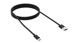KRUX Kabel USB Krux KRX0054 USB-A => USB-C czarny 1,2m