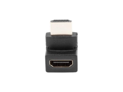 LANBERG Adapter Lanberg AD-0034-BK HDMI(M) - HDMI(F) kątowy góra czarny