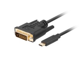 LANBERG Kabel adapter Lanberg USB-C(M) - DVI-D(24+1) 0,5m czarny