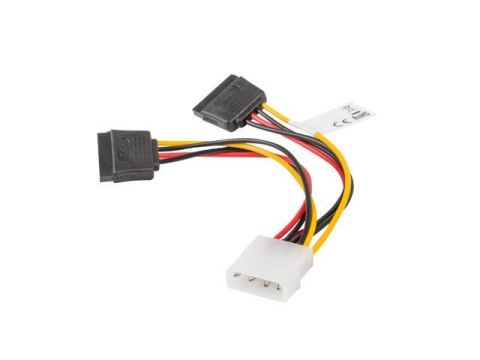 LANBERG Kabel zasilający Lanberg Molex(M) -> 2x SATA(F) 0,15m