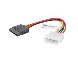 LANBERG Kabel zasilający Lanberg Molex(M) -> SATA(F) 0,15m