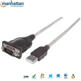 Manhattan Kabel adapter Manhattan USB/COM RS232 0,45m