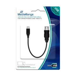 MediaRange Adapter MediaRange MRCS168 USB 2.0/MicroUSB 0,2m czarny