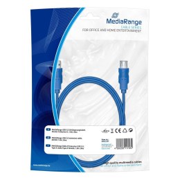 MediaRange Przedłużacz USB 3.0 MediaRange MRCS151 1,8m, niebieski