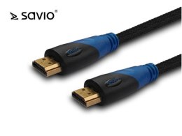 SAVIO Kabel HDMI Savio CL-49 5m, oplot nylonowy, złote końcówki