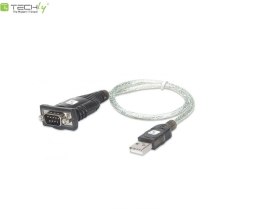 Techly Kabel adapter Techly USB na port szeregowy RS232/COM/DB9