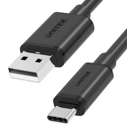 UNITEK Kabel USB Unitek Y-C481BK USB-A — USB-C, krótki, 0,5m