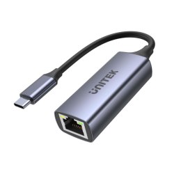 UNITEK Kabel adapter Unitek U1323A USB-C - RJ45, 1Gbps, LAN, Ethernet, PD 100W