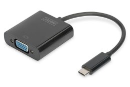 Digitus Kabel adapter DIGITUS VGA 1080p FHD na USB 3.1, czarny, 0,15m