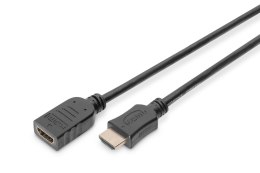 Digitus Przedłużacz HDMI DIGITUS AK-330201-050-S Ethernet 1.4 Gold 5m czarny