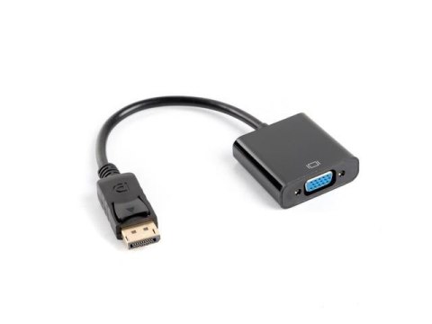 LANBERG Kabel adapter Lanberg AD-0002-BK Displayport 1.1(M) -> VGA 15 Pin (F) czarny